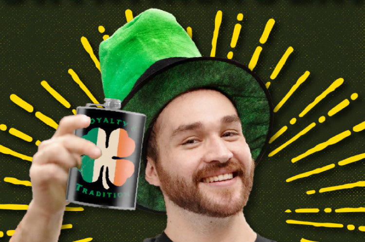 St. Patrick's Day Flasks