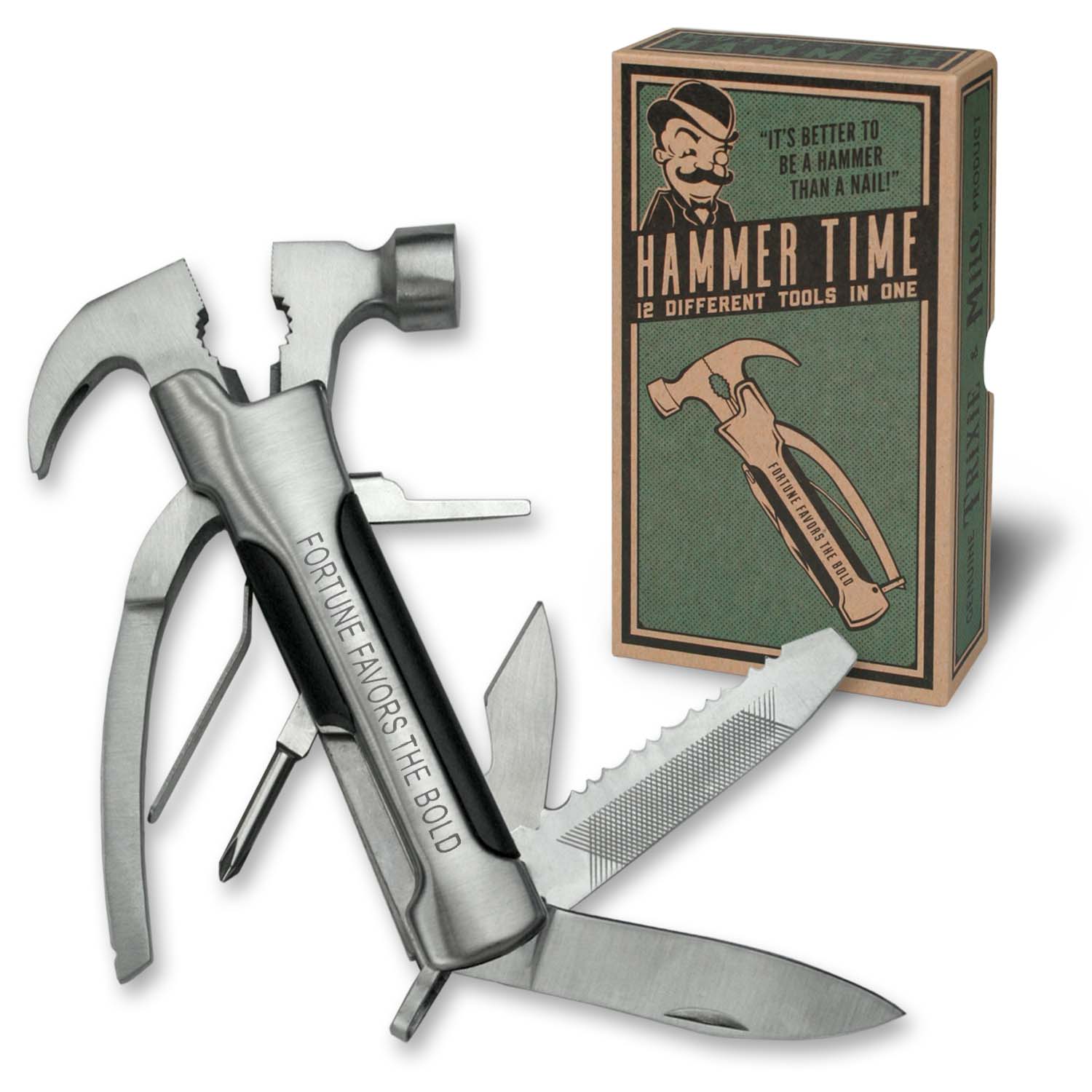 "Hammer Time" Multifunction Handyman Tool  Portable, great for DIY projects, glamping, and hiking or stocking stuffer gift idea for men.