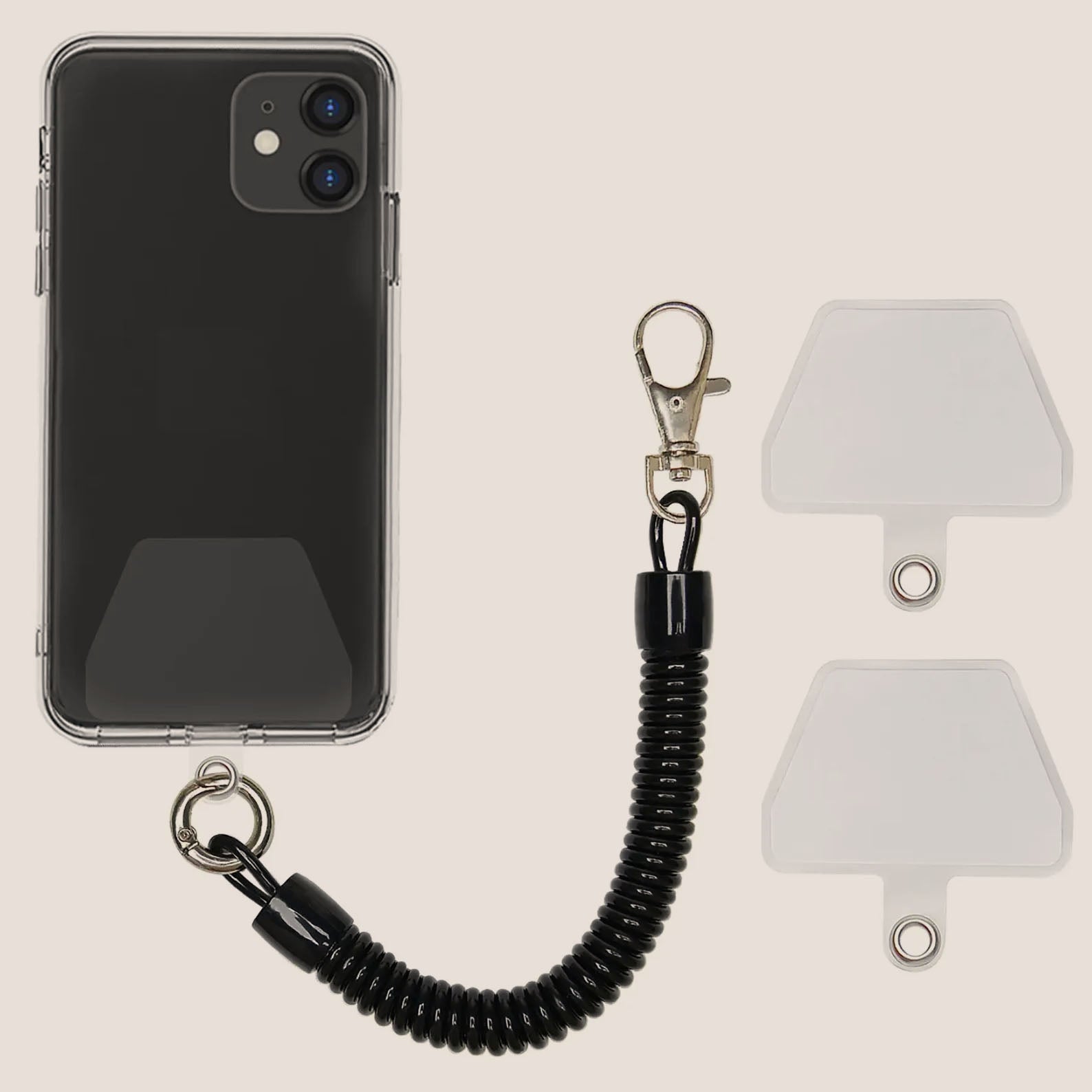 "Dude, Don't Drop Your Phone!" Set of (2) Mobile Phone Anchors Portable and pocket sized mobile phone accessory as everyday carry during DIY projects, camping, backpacking, glamping or hiking! all included in kit